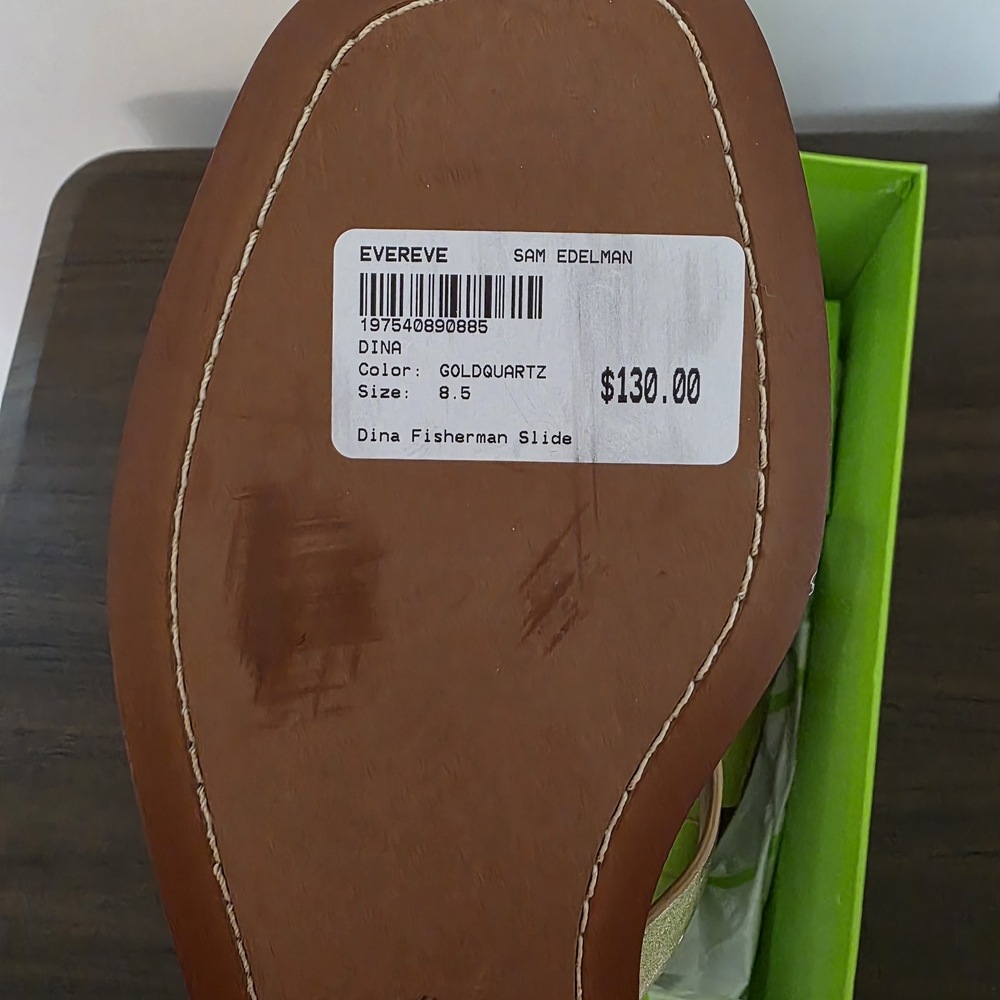 Sam Edelman Gold Sandals - Picture 3 of 4